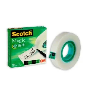Cinta Adhesiva Invisible 12x33 mt Magica 3M 810