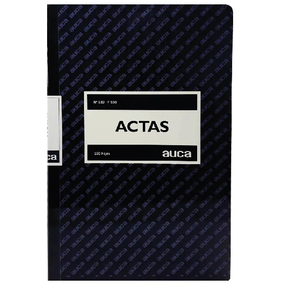 Libro Actas 100 Hojas Auca N 532-f 100