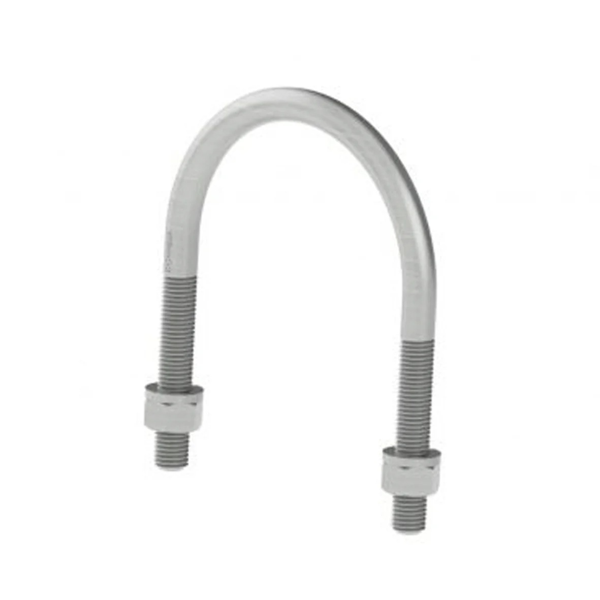 Abrazadera Tipo U Zn de 2.1/2" con Tuerca y Golilla Pl. Diam. 3/8"