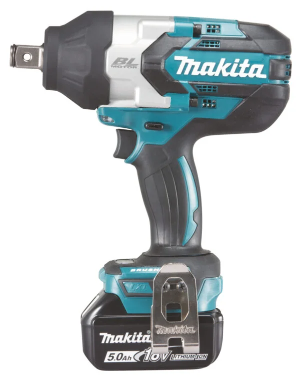 Llave Impacto Inalámbrica 3/4" 2 Baterías Li-Ion 5,0 Ah + Cargador - DTW1001RTJ Makita
