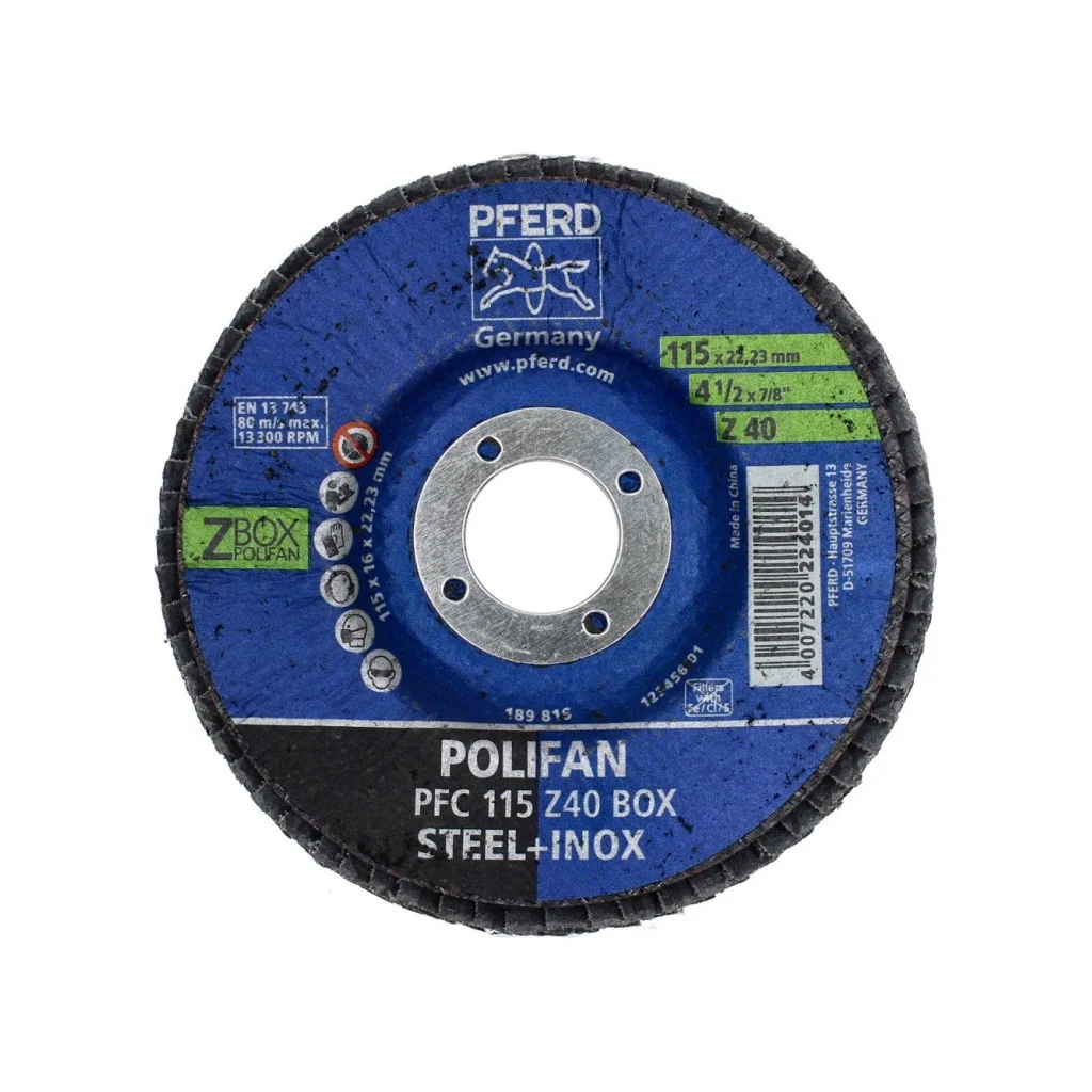 Discos Traslapados Polifan 4 1/2" Inox Pferd
