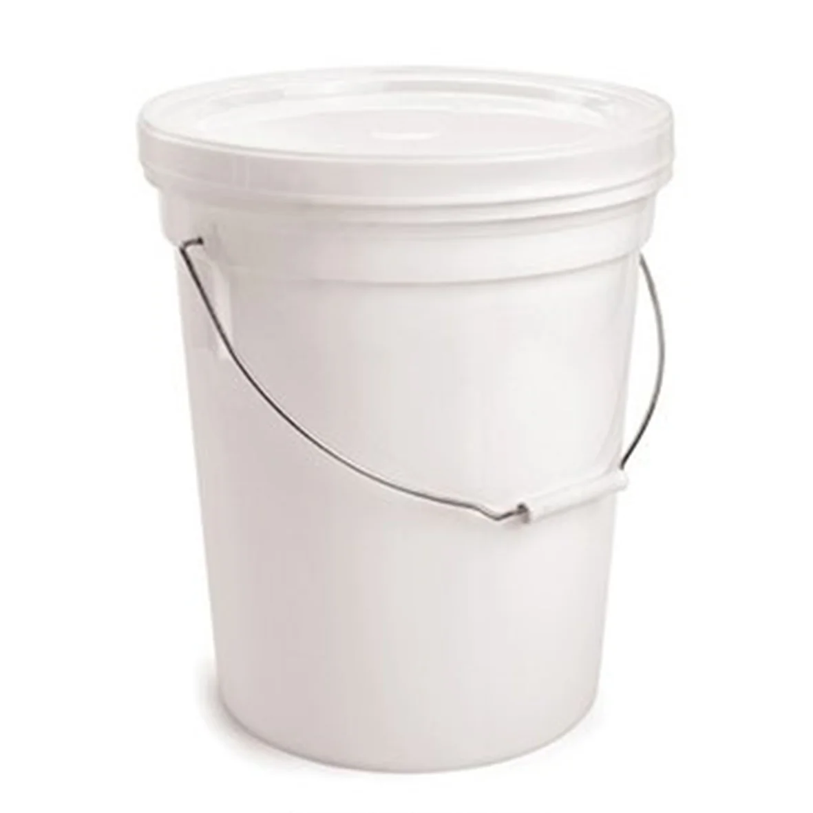 Balde 20 lt con Tapa Color Blanco