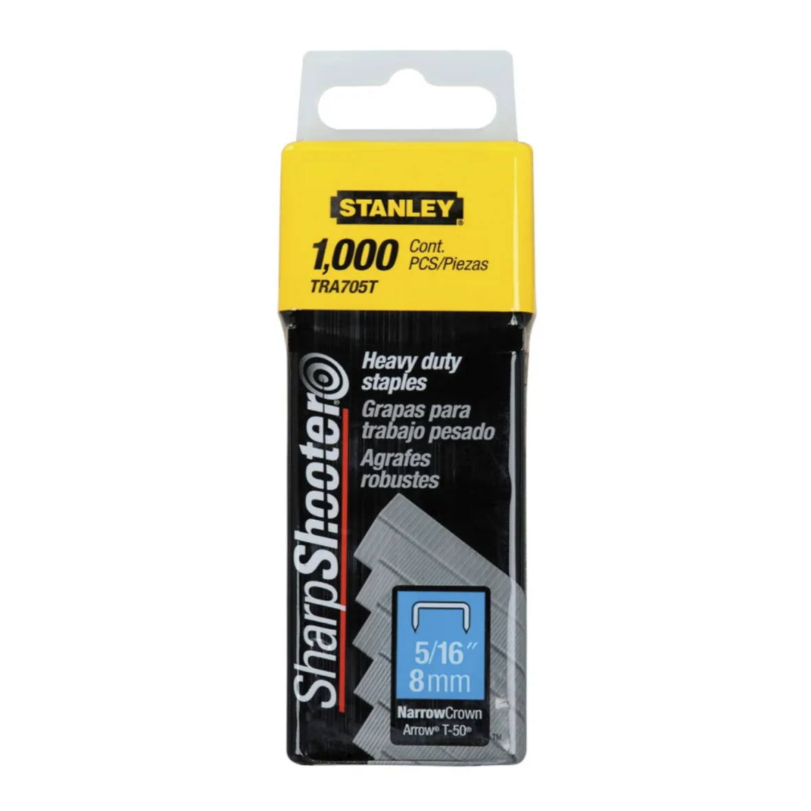 Grapa de 8mm [5/16] [Caja 1000un] - TRA205T Stanley