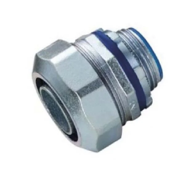 Conector Conduit Recto 32mm (1'') para Flexible con PVC