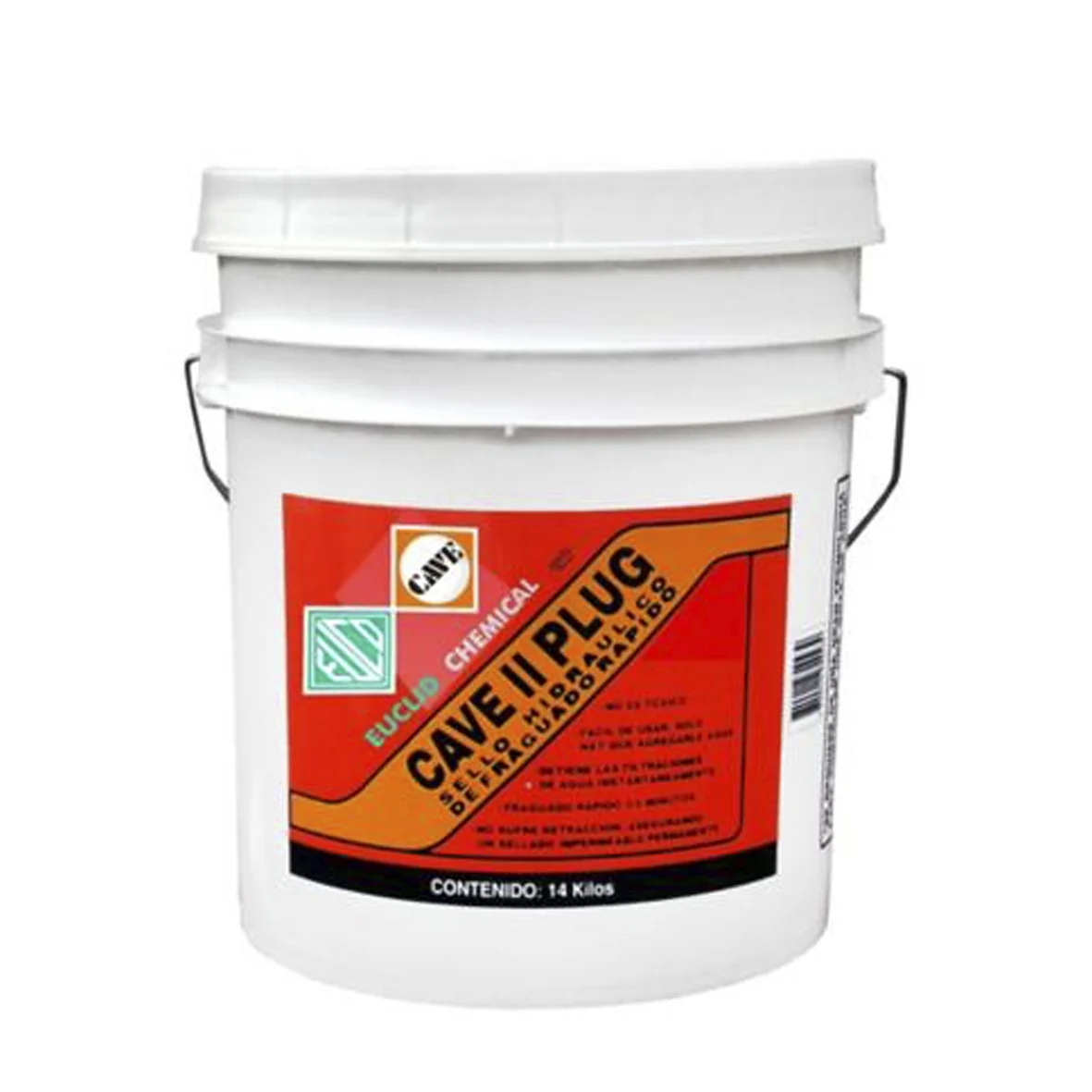 Sellante Hidr&aacute;ulico Plug Tineta 14 kg. Cave Ii