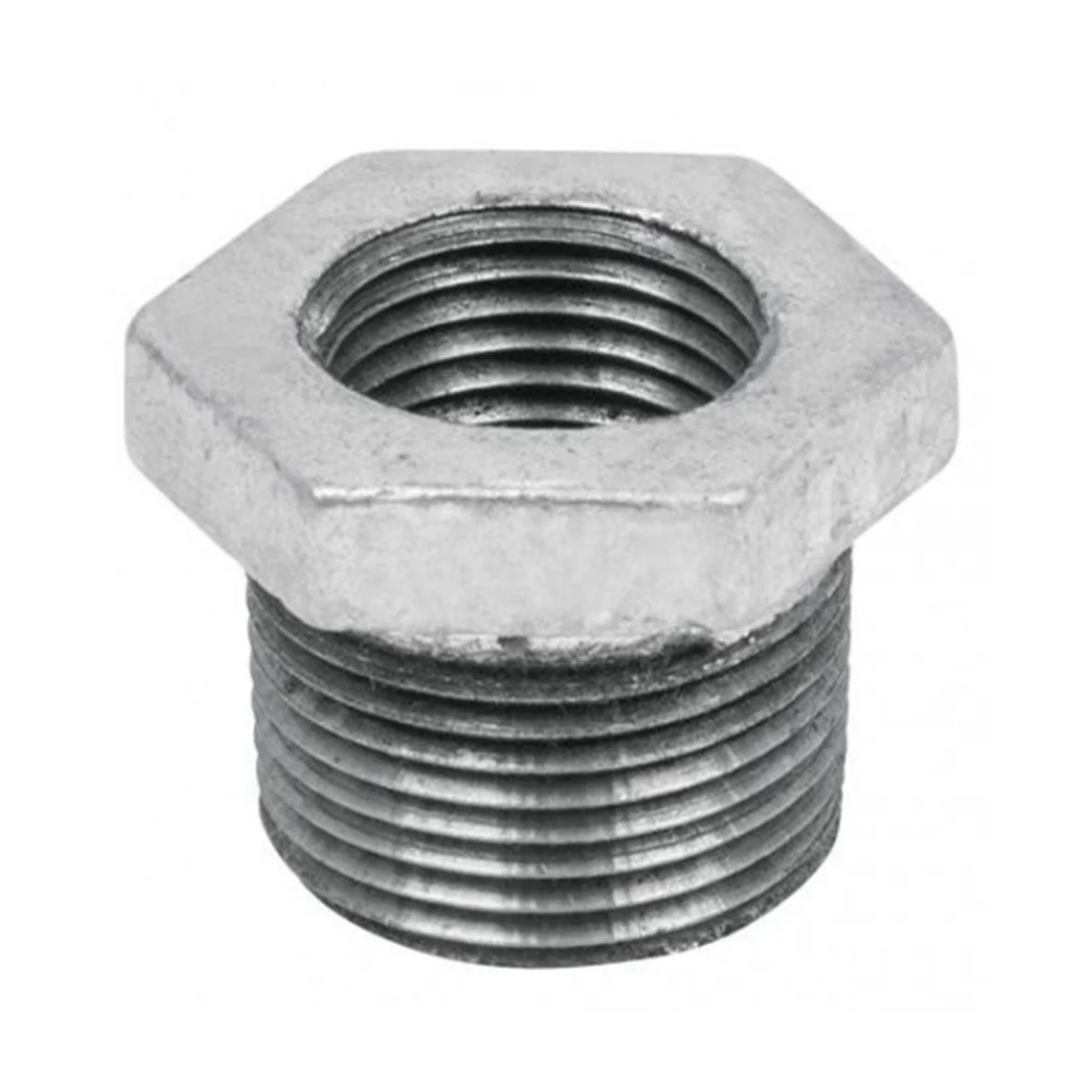 Bushing Reducci&oacute;n Acero Galvanizado. 1" X 1/2"