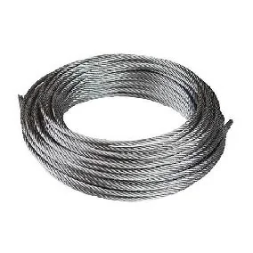 Cable de Acero Galvanizado A/fibra 6x19 de Gen&eacute;rico