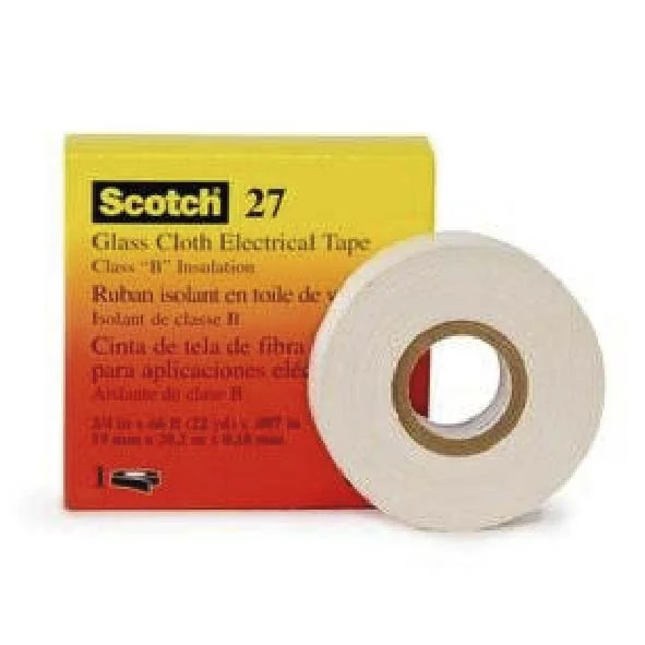 Cinta Fibra de Vidrio Aislante 27 Blanca 25.4mm X 54.8m 3M