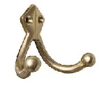 Gancho Percha Doble Bronce (Horizontal)