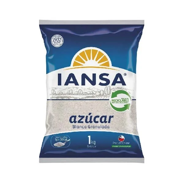 Az&uacute;car Blanca Granulada Iansa Bol 1kg