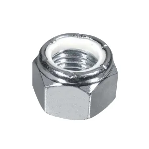 Tuerca Hexagonal Seguridad Nylon Inoxidable Milimétrico M5-0.8