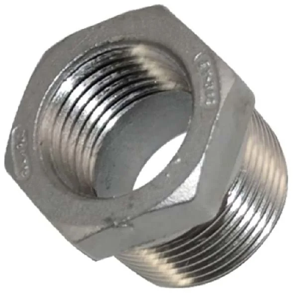 Bushing Reducci&oacute;n Inoxidable 316 NPT 150lb. de 3/4"he X 1/2"hi