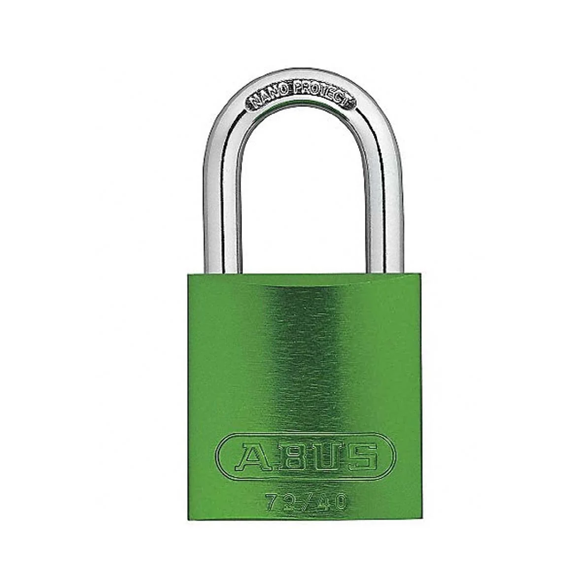 Candado Bloqueo Aluminio 72/40 HB40 Kd Rtn Verde Grabado ABUS
