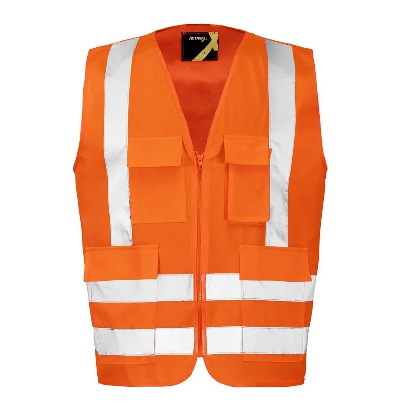 Chaleco Geólogo Alta Visibilidad Naranjo Hombre Talla l con Logo Sa