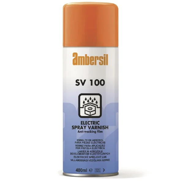 El&eacute;ctrico Spray Varnish Red 400ml 31892-AA SV 100 Ambersil