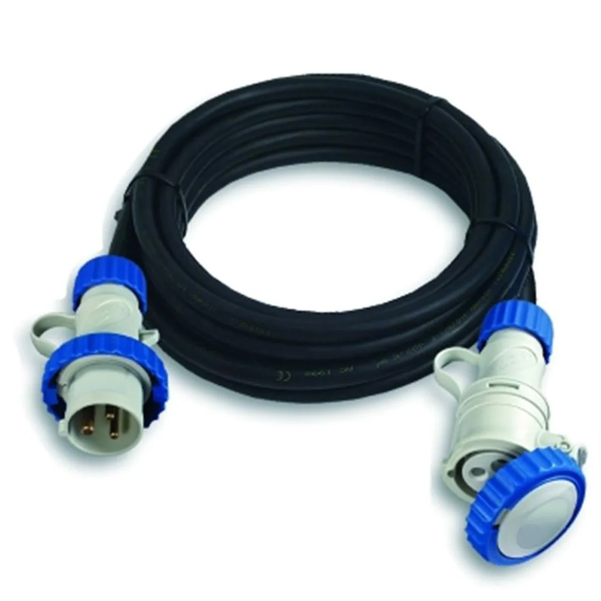Extensión Eléctrica 25mt/220v.2p + T Ench.vte.Industrial